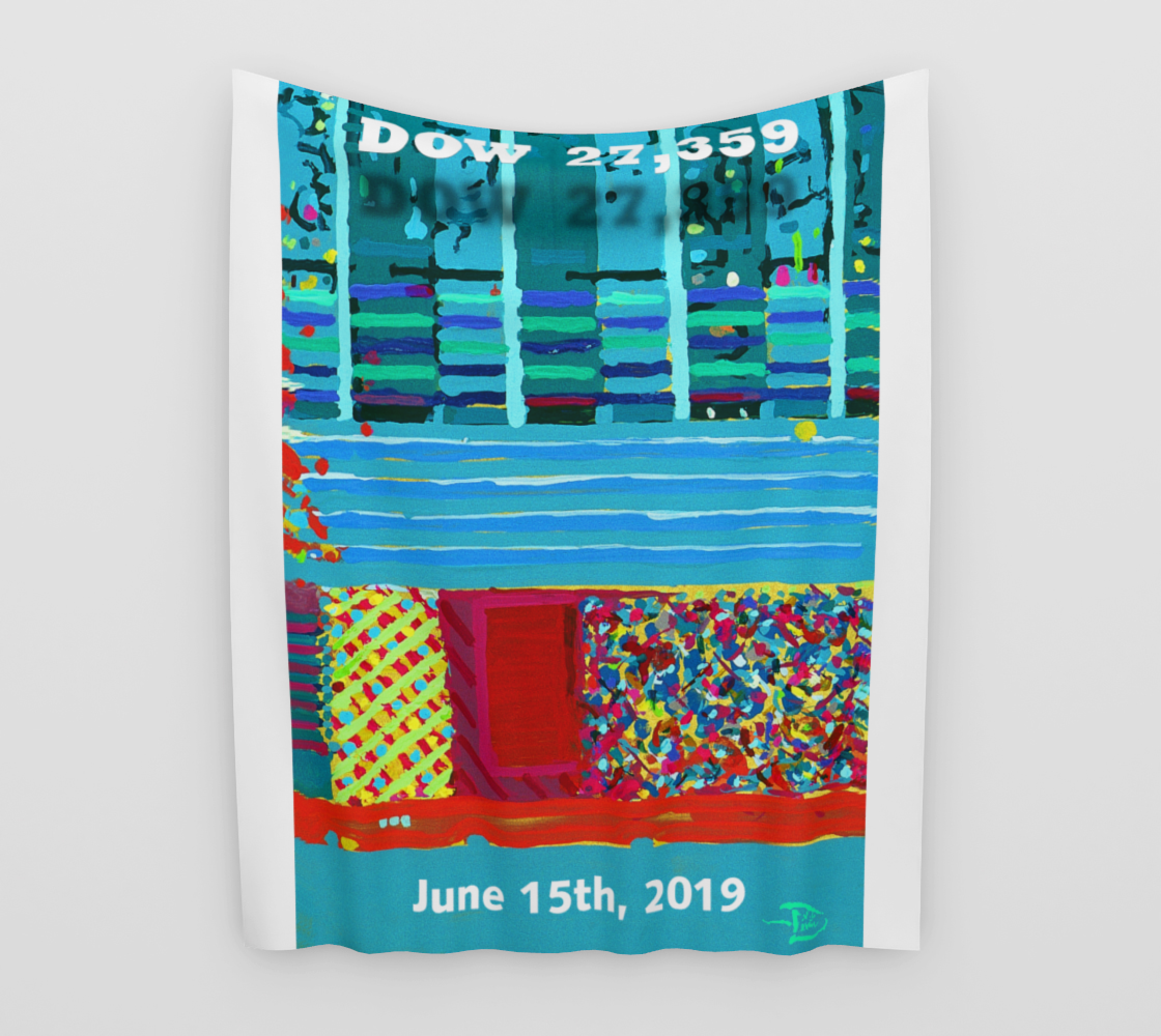 Dow 27,357 Record Day  / Official Devin Pin-Up Room Flag preview