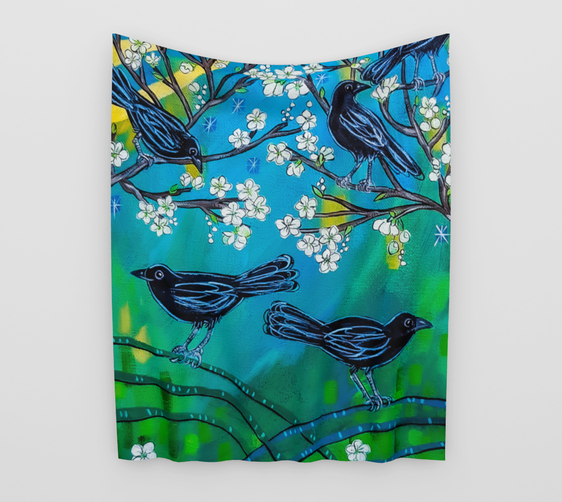 Crows Wall Tapestry preview