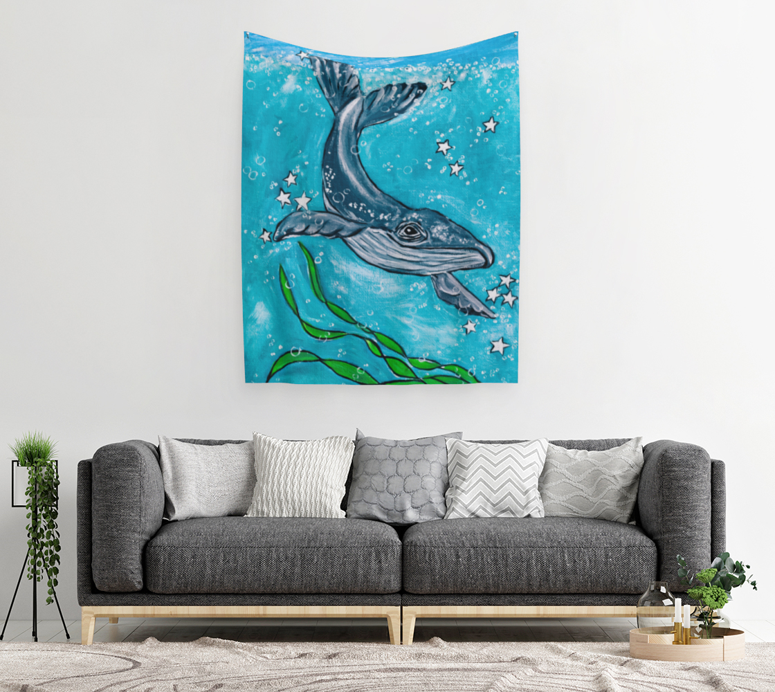 Whale Wall Tapestry preview #2