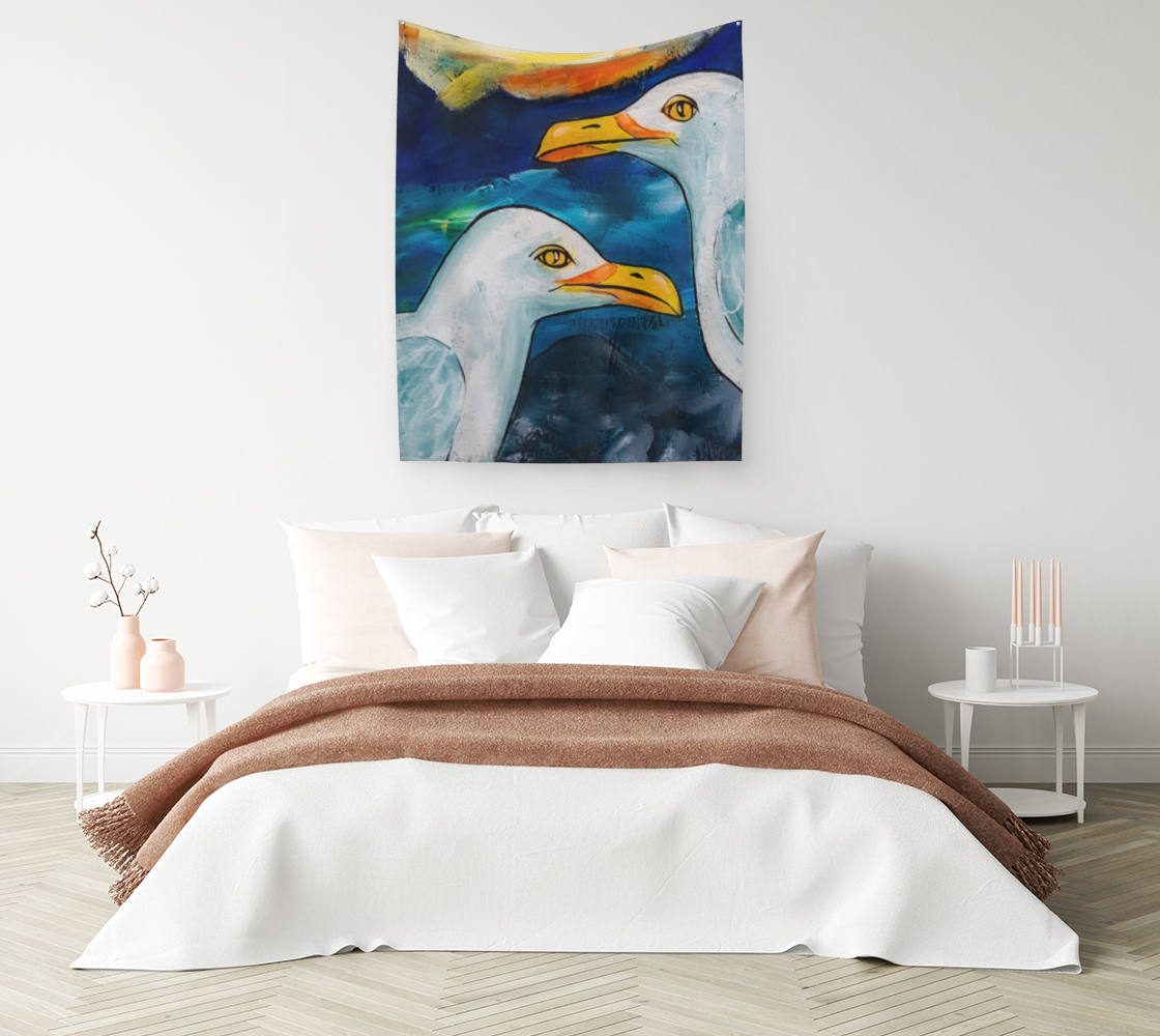 Sea Gulls Wall Tapestry preview #1