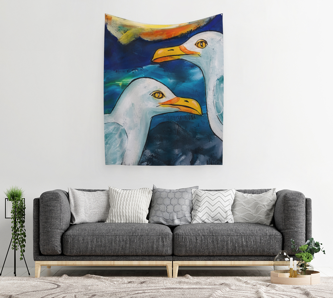 Sea Gulls Wall Tapestry preview #2