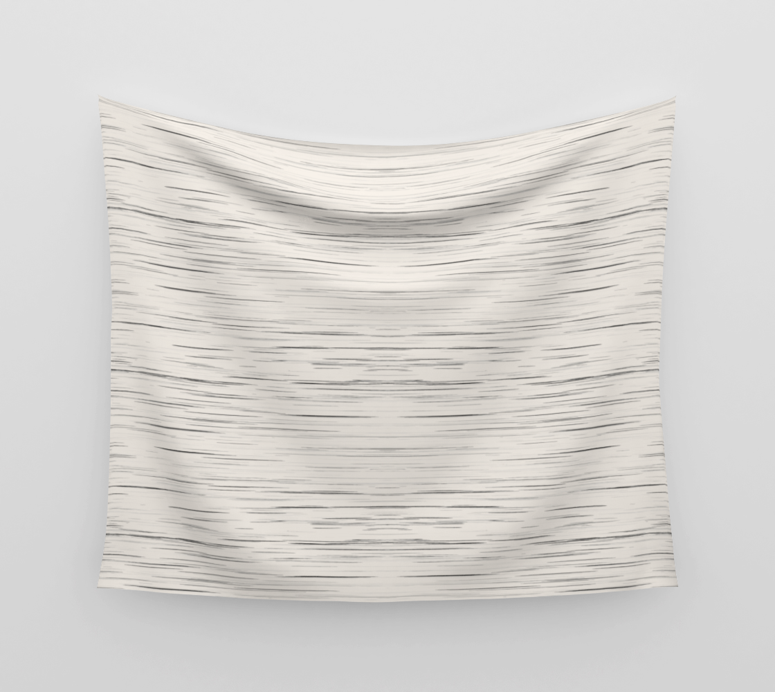 Meteor Stripes - Off White Wall Tapestry preview