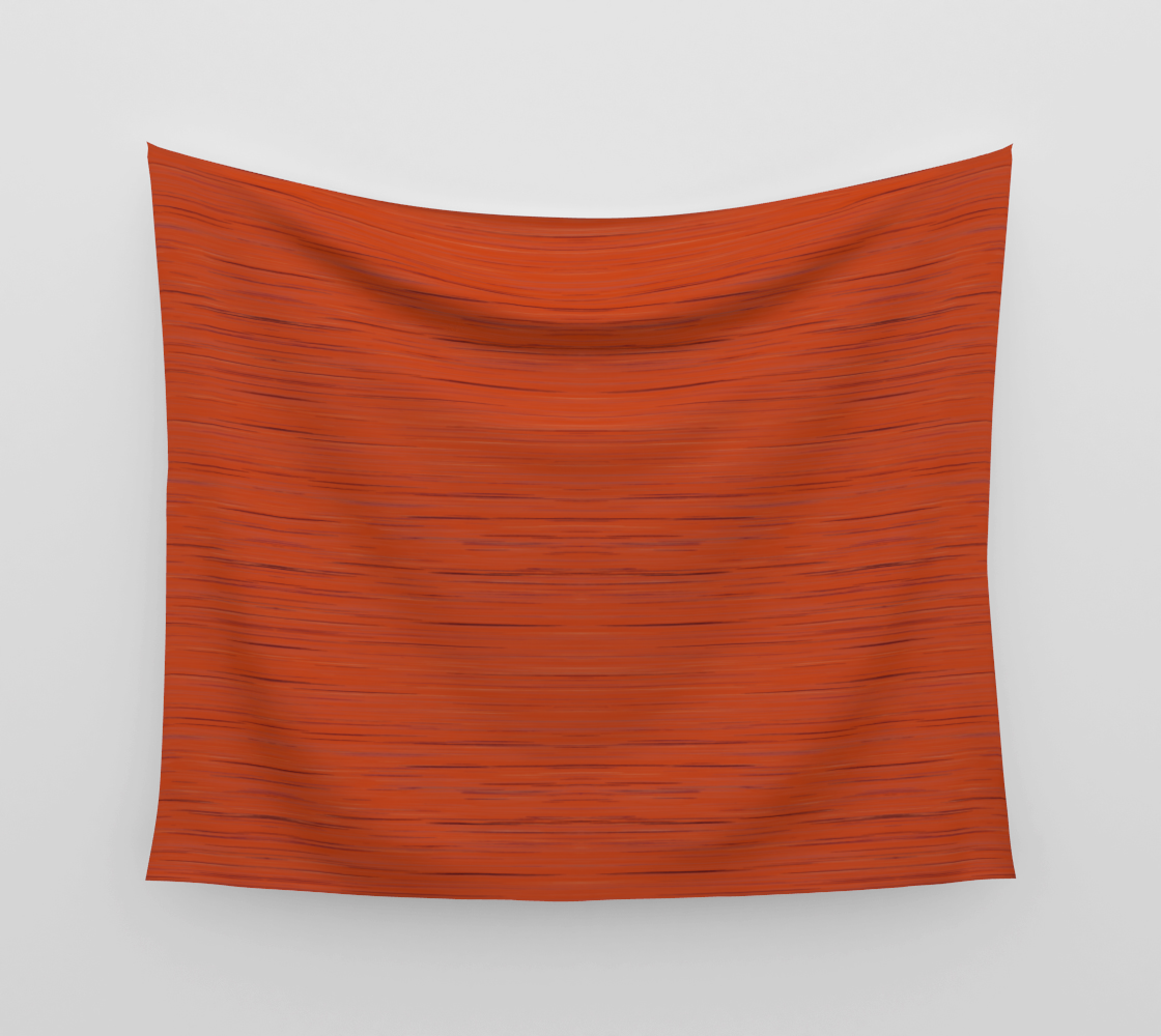 Meteor Stripes - Rust Orange Wall Tapestry preview