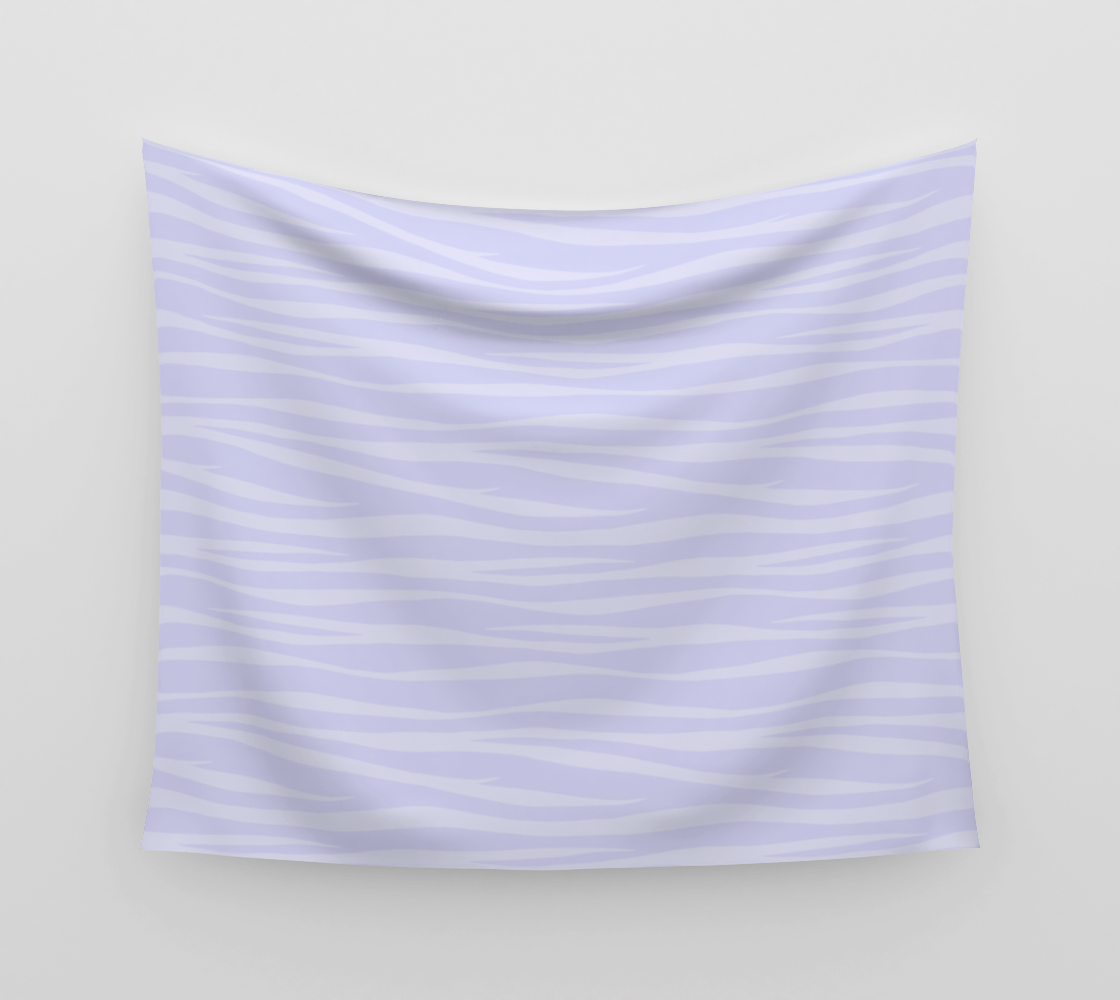 Zebra Print - Lavender Sorbet Wall Tapestry preview