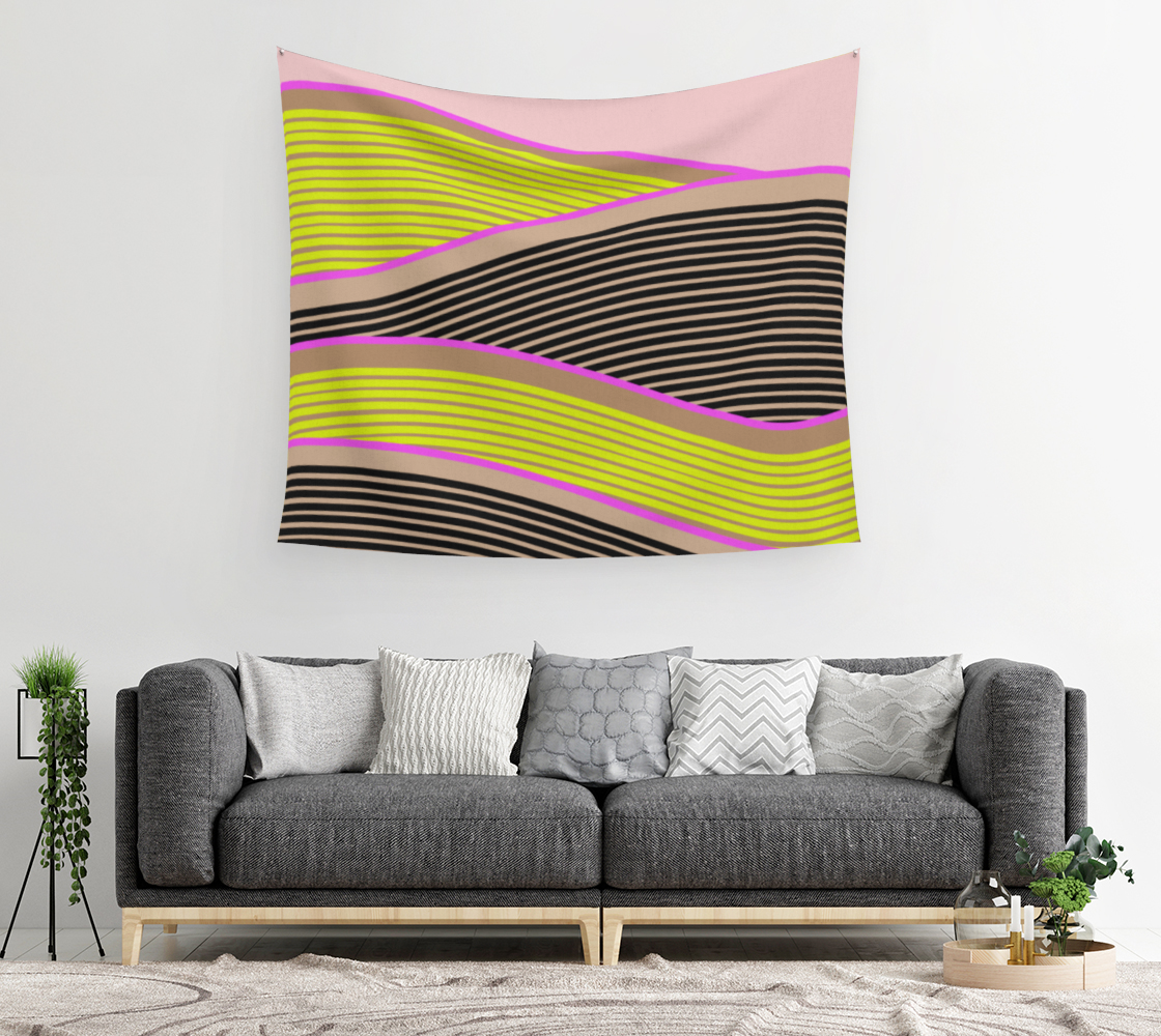 Aperçu de Happy Times - Sunny Fields Wall Tapestry #2