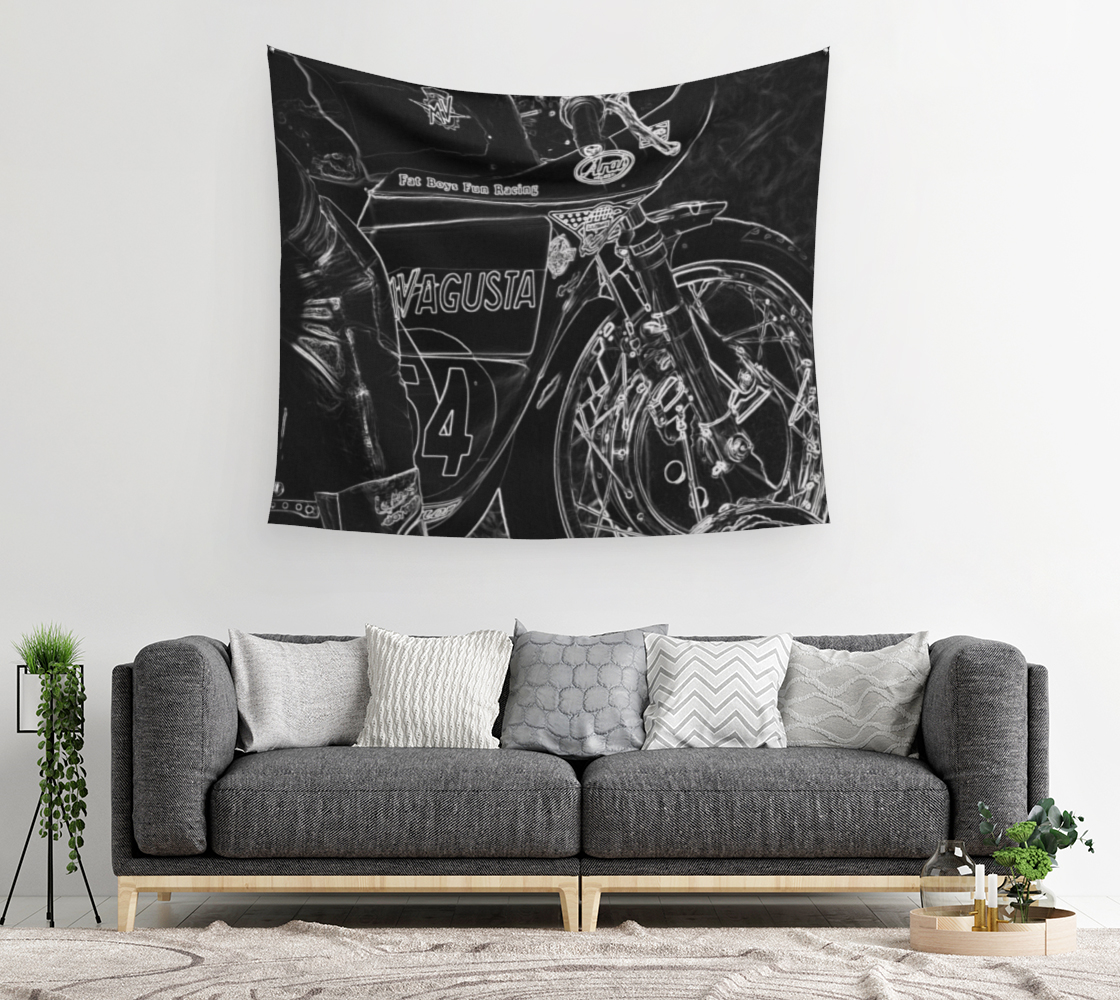 Motorcycle 1 Wall Tapestry preview #2