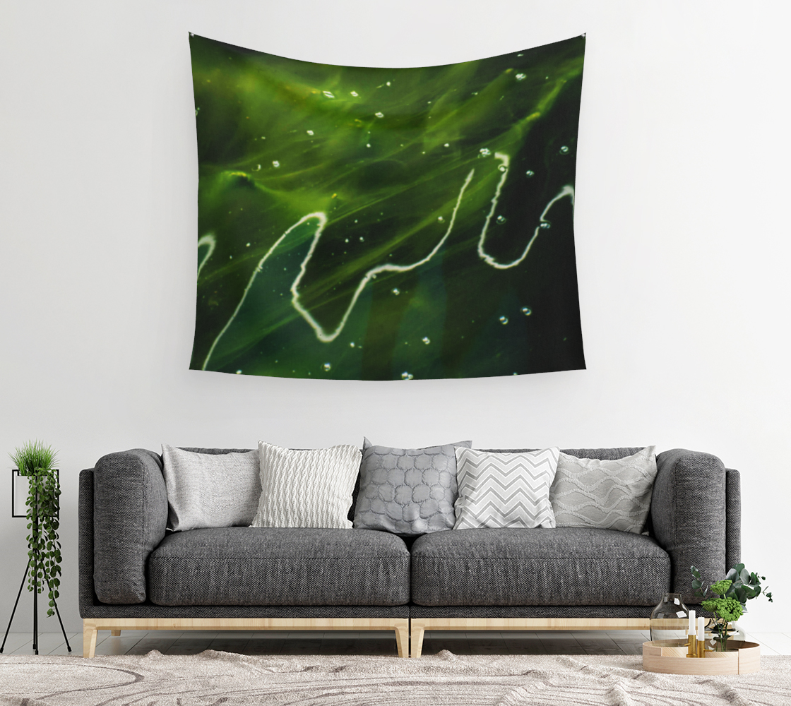 Green Algae and Water Wall Tapestry preview #2