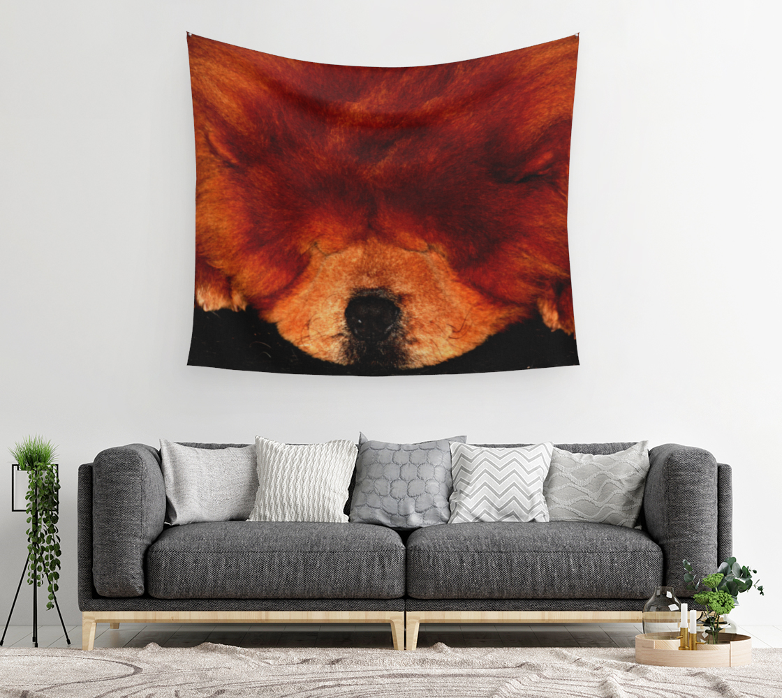 Sleeping Chow Chow Wall Tapestry preview #2
