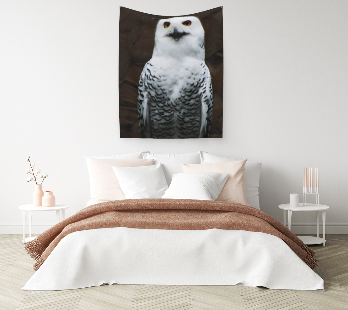 Snowy Owl Wall Tapestry preview #1