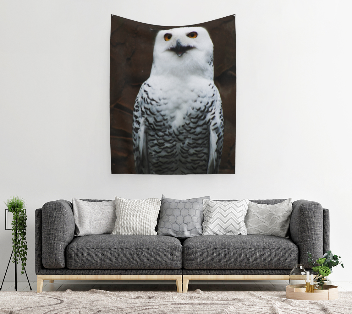 Snowy Owl Wall Tapestry preview #2