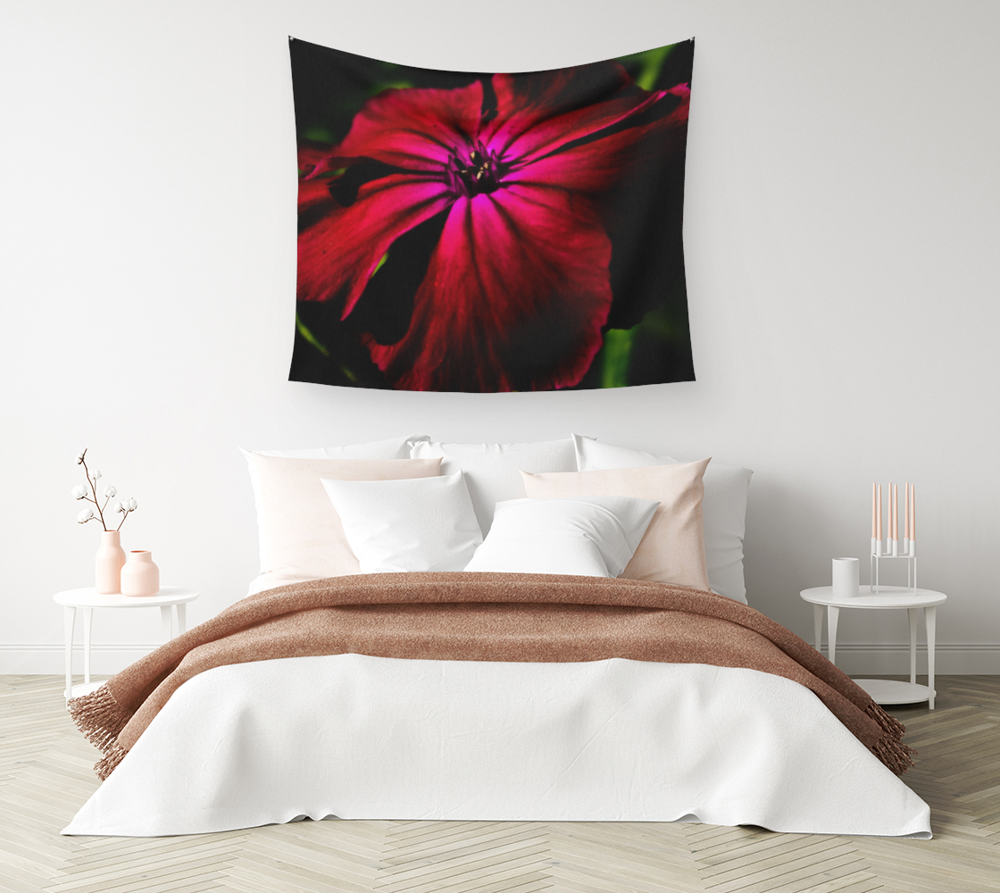 Purple Wild Flower Wall Tapestry preview #1