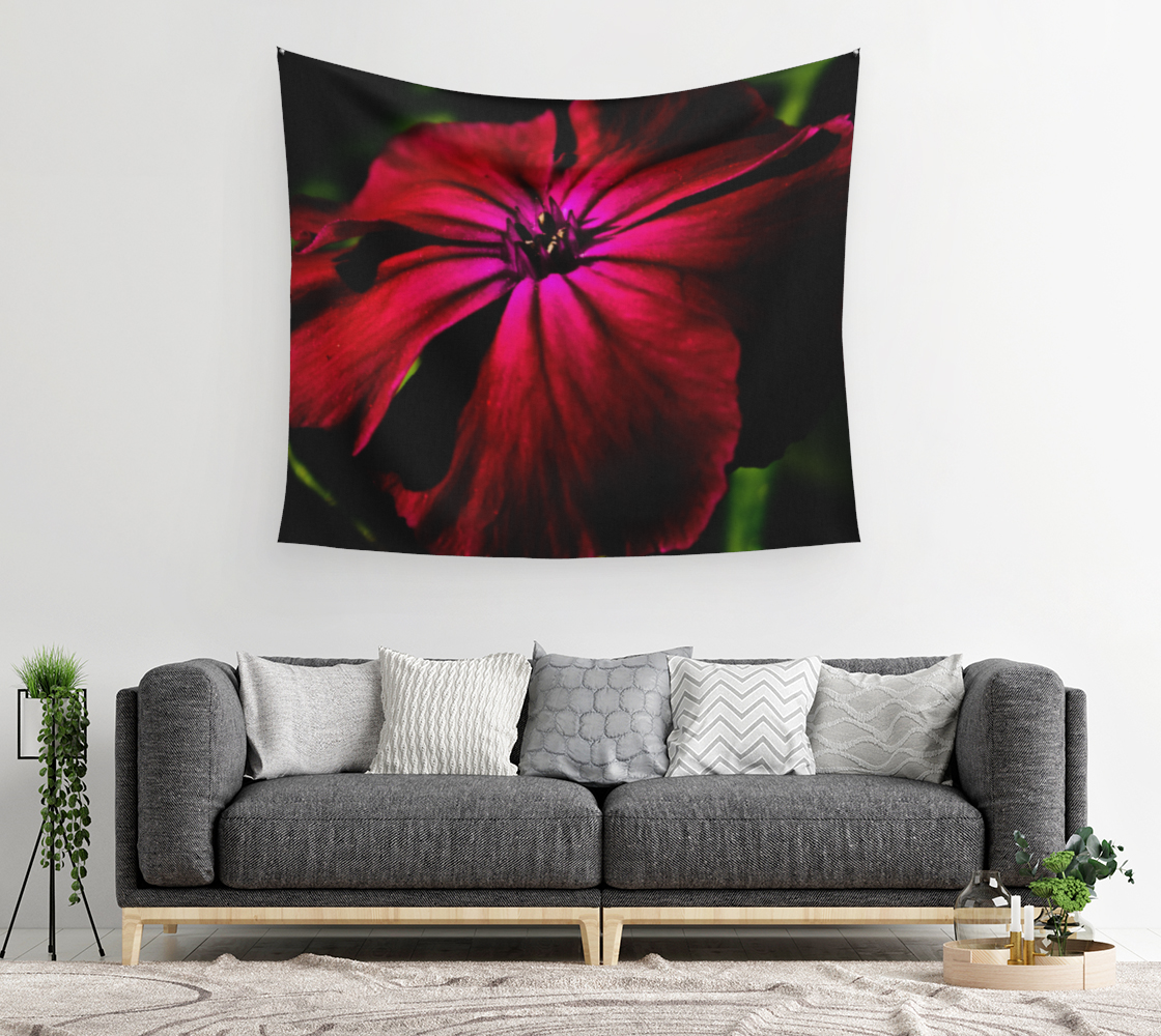 Purple Wild Flower Wall Tapestry preview #2