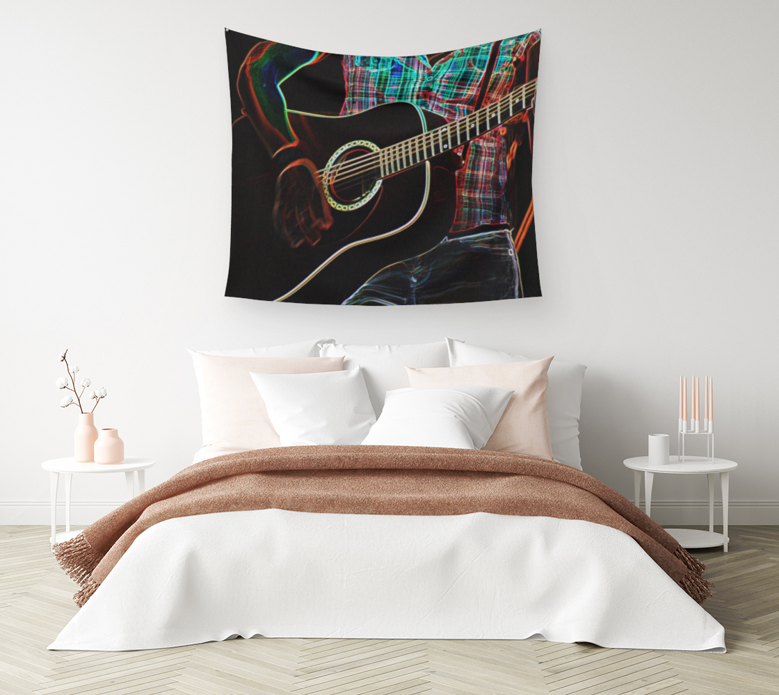 Guitar 1 Wall Tapestry preview #1