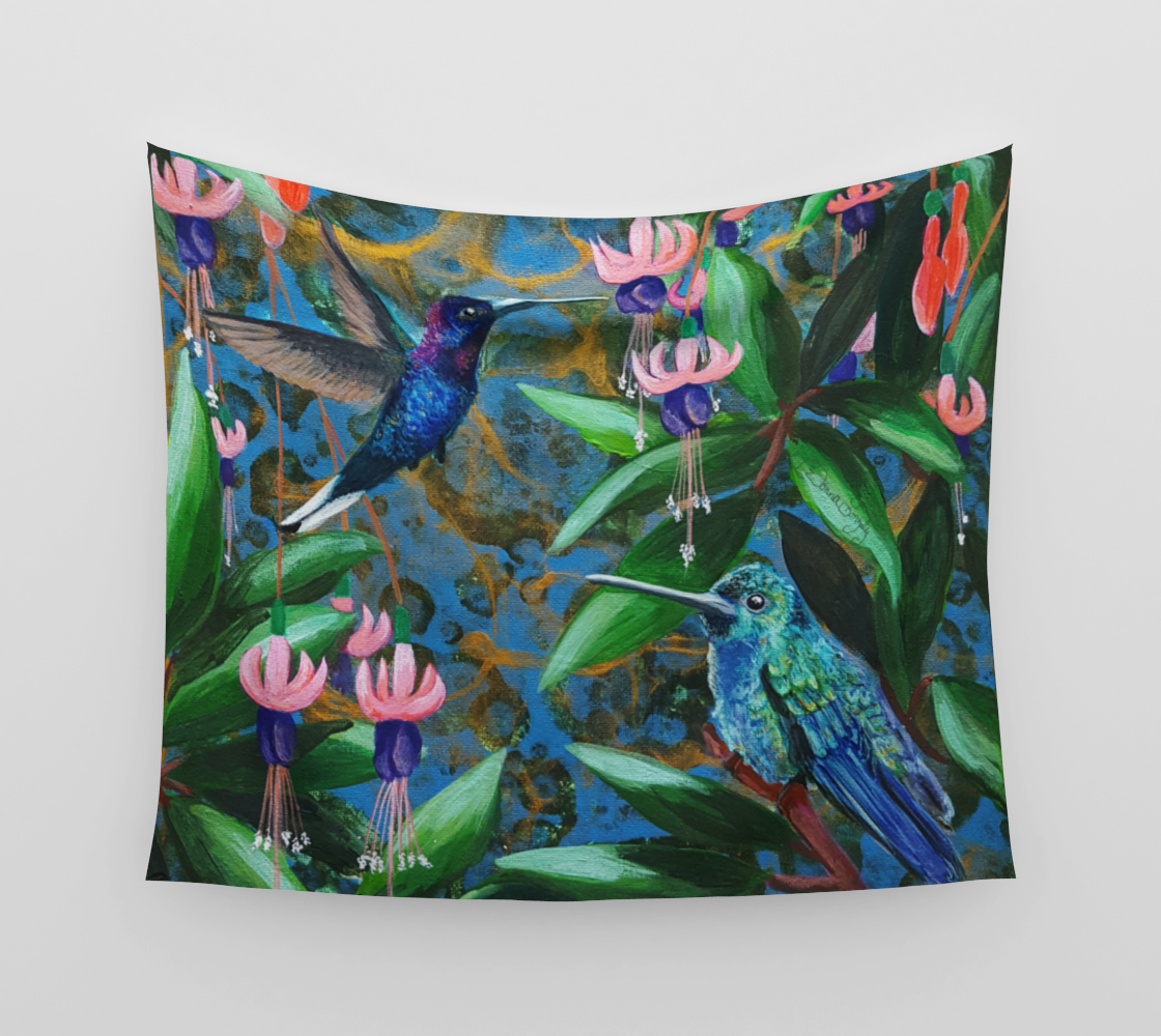 Hummingbird (Sig) Wall Tapestry preview