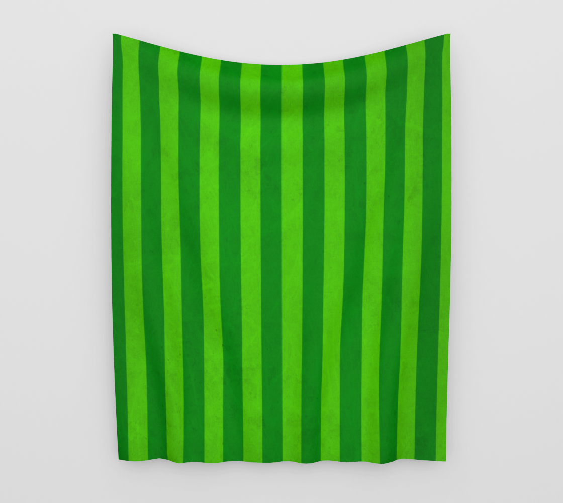 Stripes Collection: Fields Of Green Wall Tapestry preview