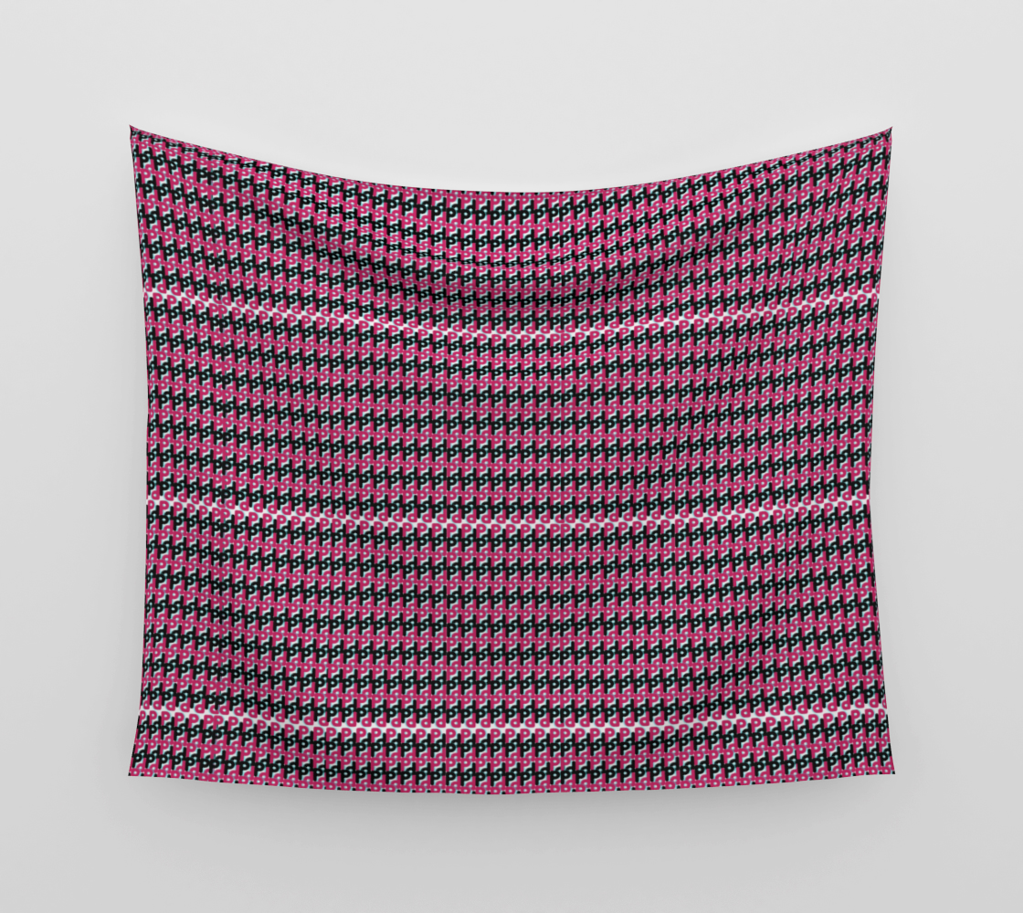 Vintage Pink Chain Wall Tapestry preview