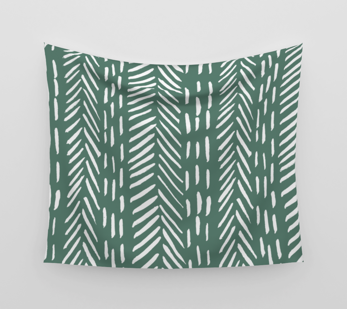 Abstract herringbone pattern - sage preview