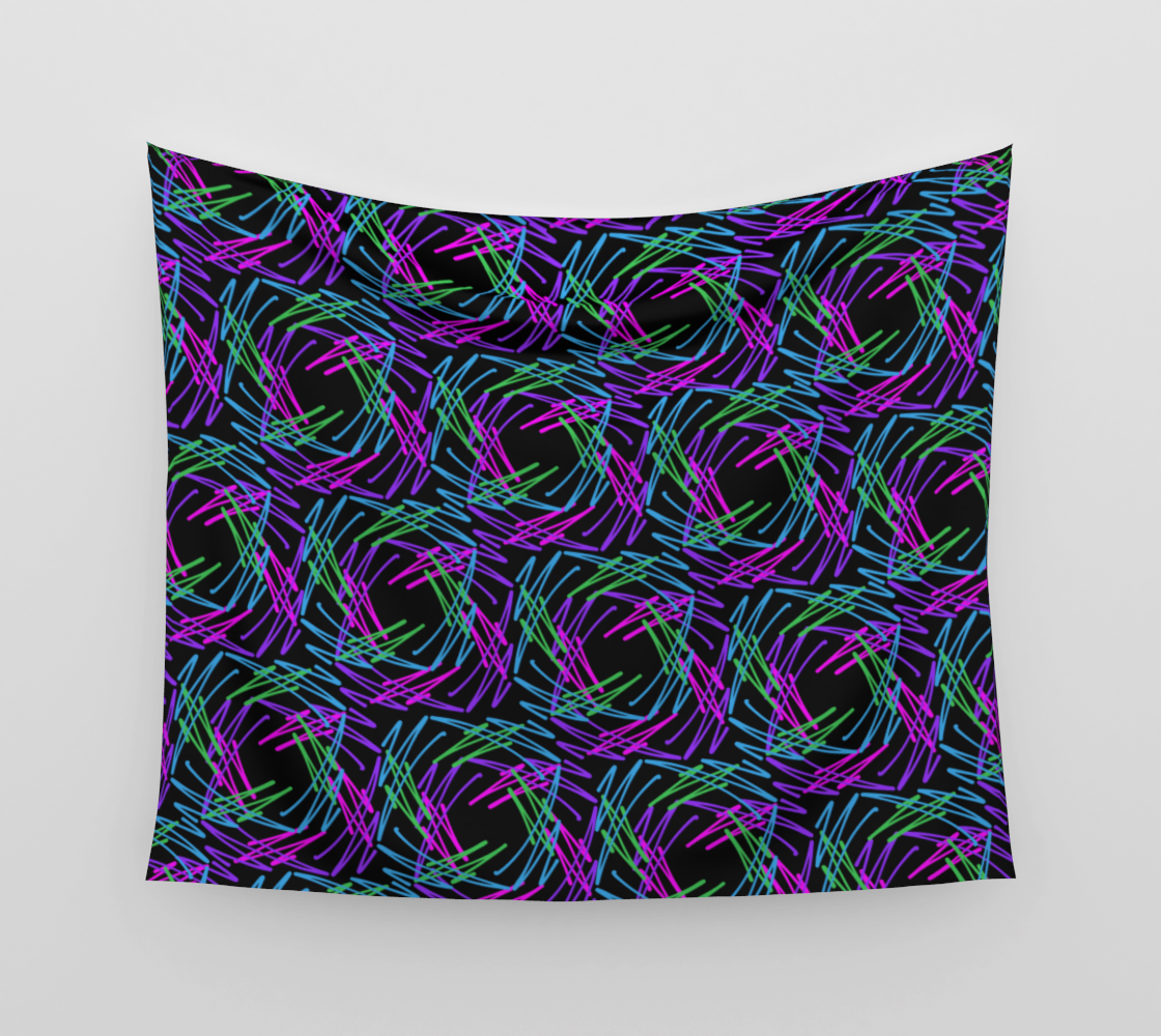 Cool Color Funky Hand Drawn Zig Zag Pattern preview