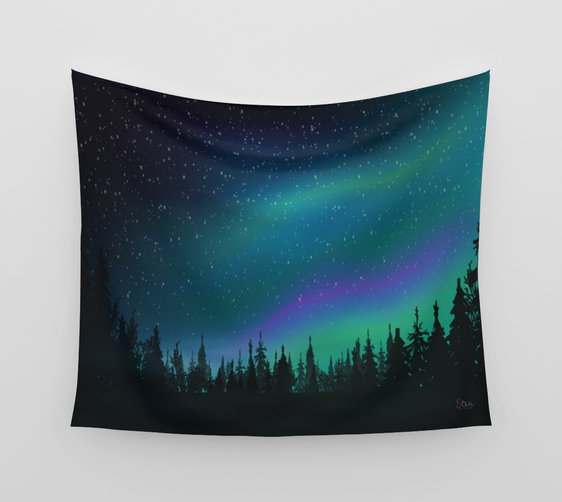 Northern Lights Wall Tapestry preview