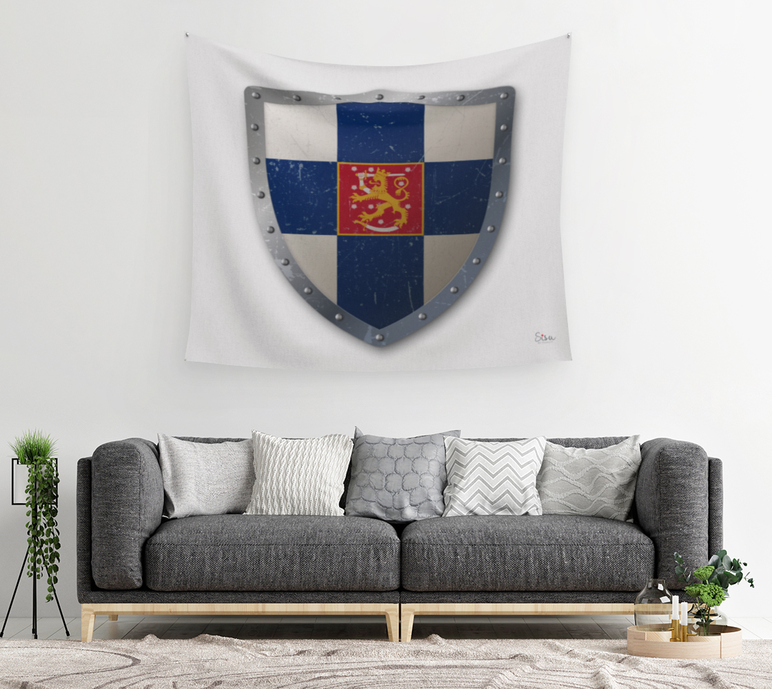 Leijona Shield Wall Tapestry preview #2