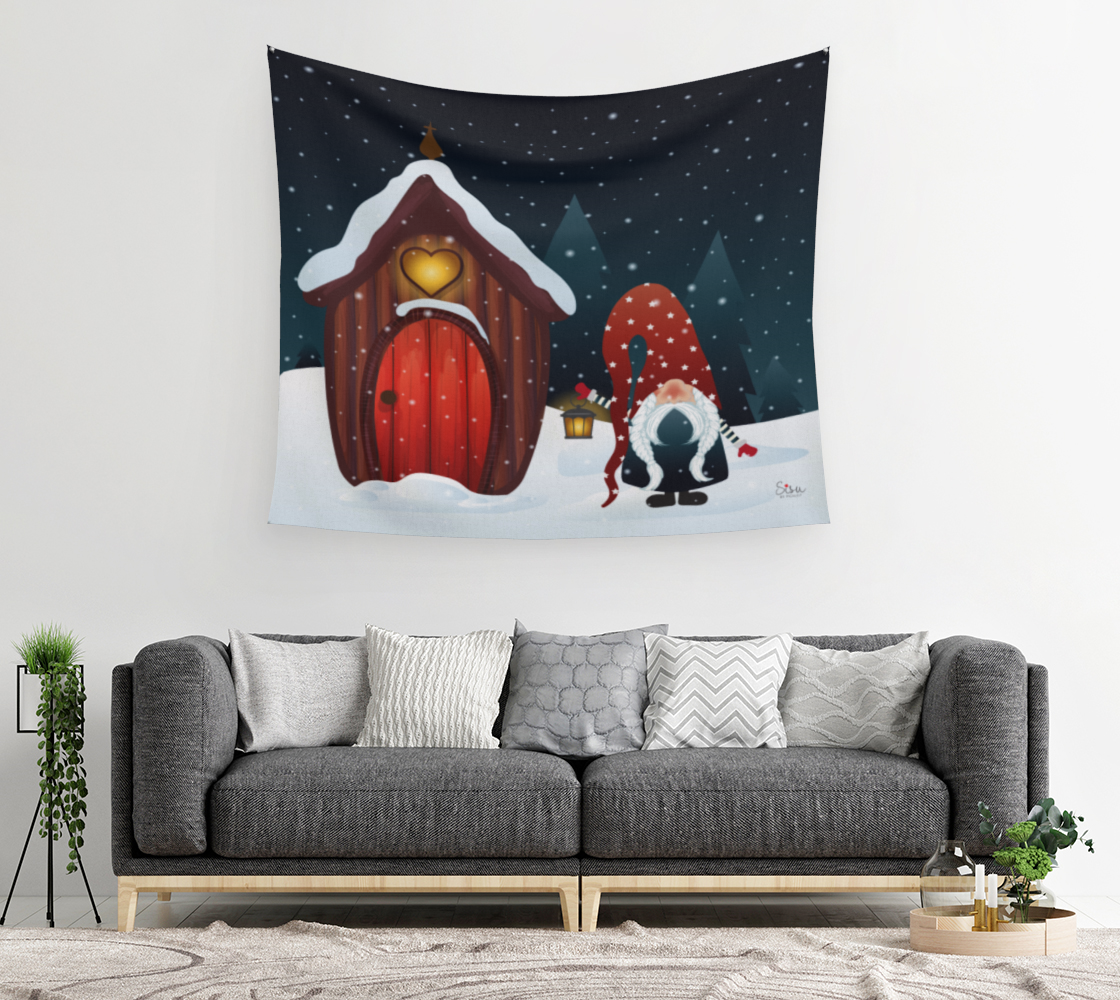 Tonttu Talo Wall Tapestry preview #2