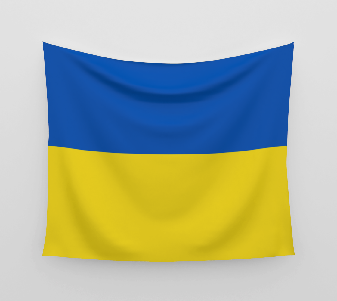 Aperçu de Flag of Ukraine in Blue Yellow Tapestry, AWSSG