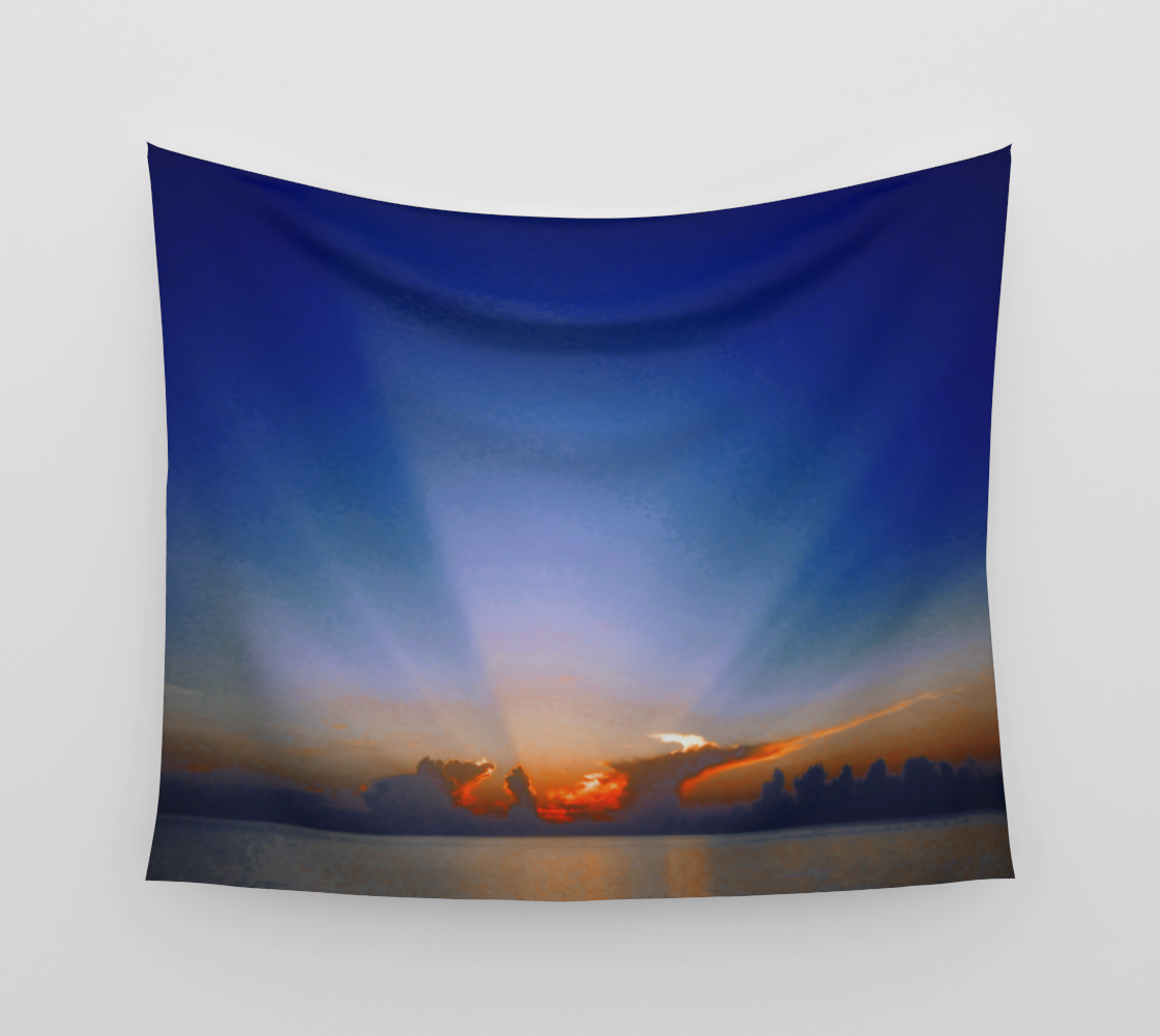 Crown Sunrise Wall Tapestry preview