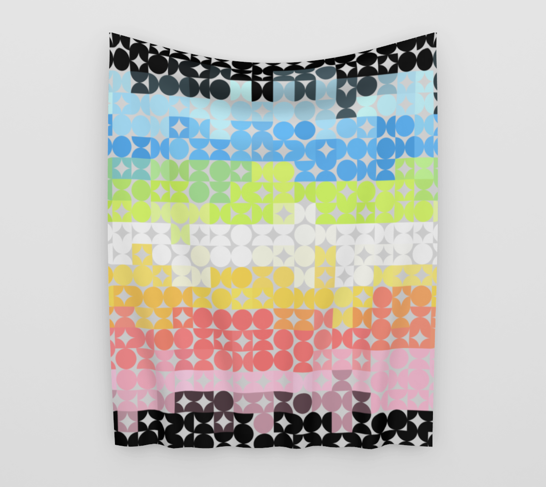Funky Boho Geometric Abstract Queer Pride Flag  preview #3