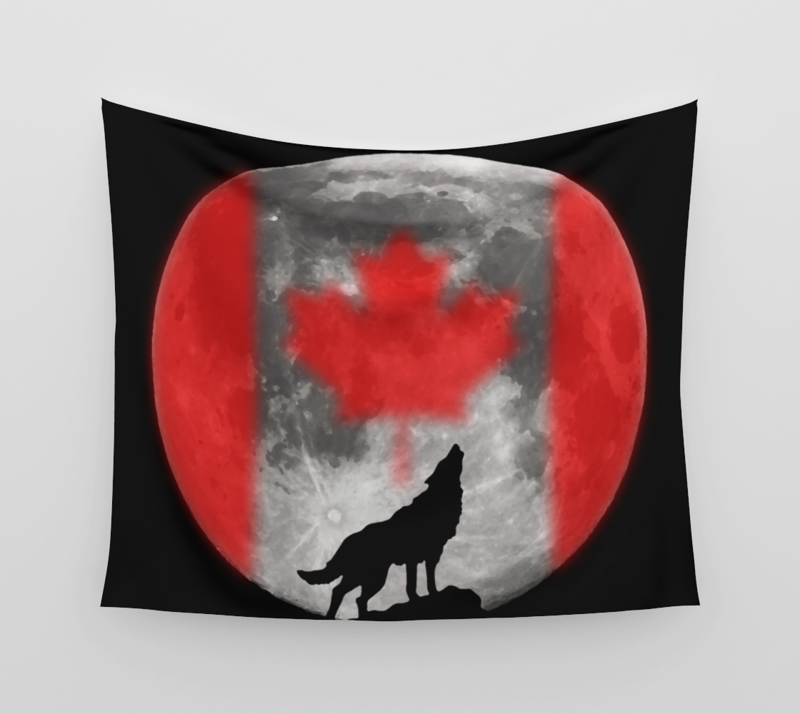 Canada Moon Wall Tapestry preview