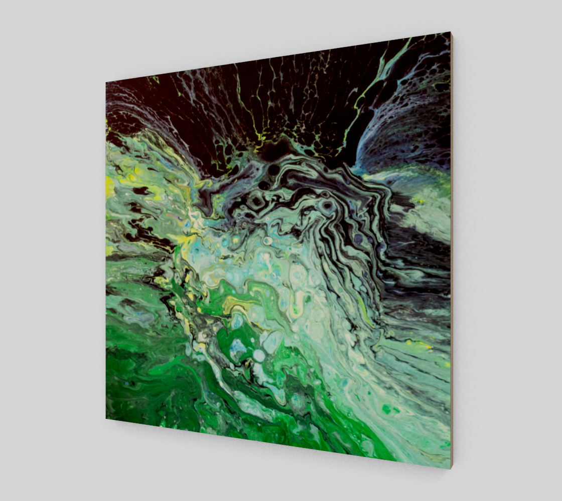 Eye of the Storm Acrylic Pour Art preview #2