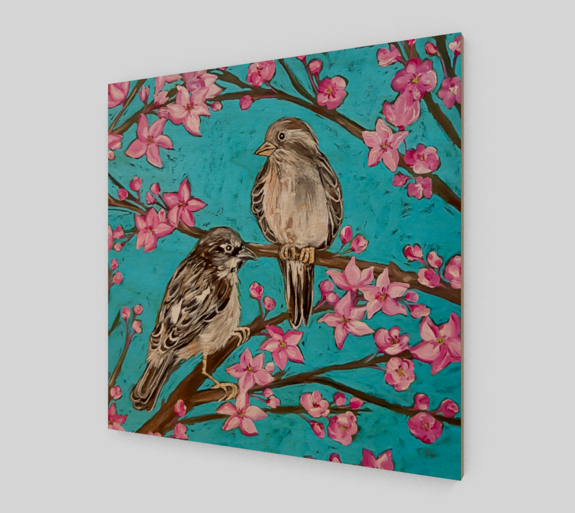 English Sparrows Art 3D preview