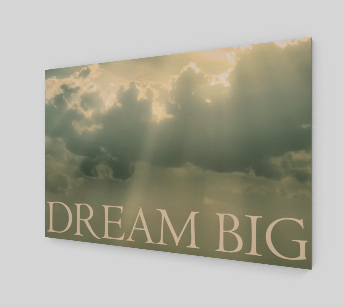 Aperçu de Inspirational Dream Big Phrase Poster #2