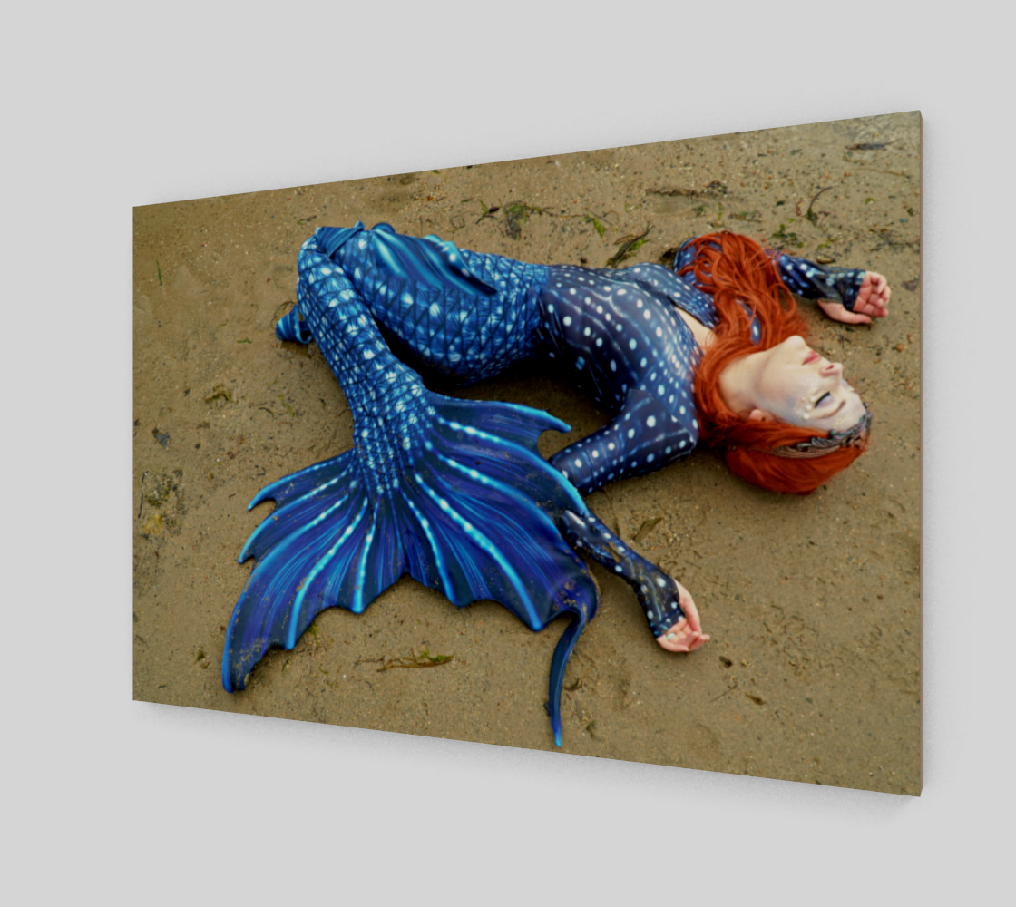 Stretched out Blue Mermaid preview #2