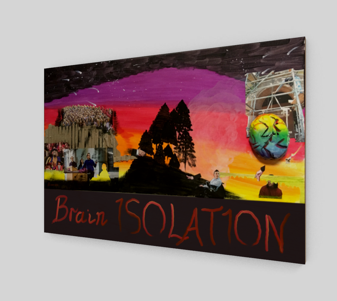 Brain Isolation Collage Print preview #2