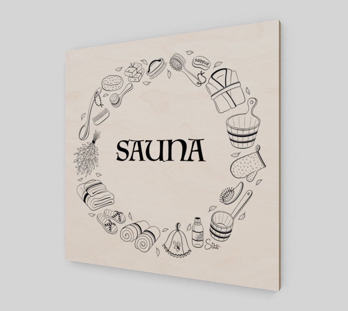 Sauna Wood Print thumbnail #3