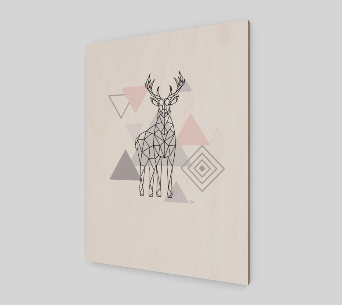 Deer Polygon Poster preview #2