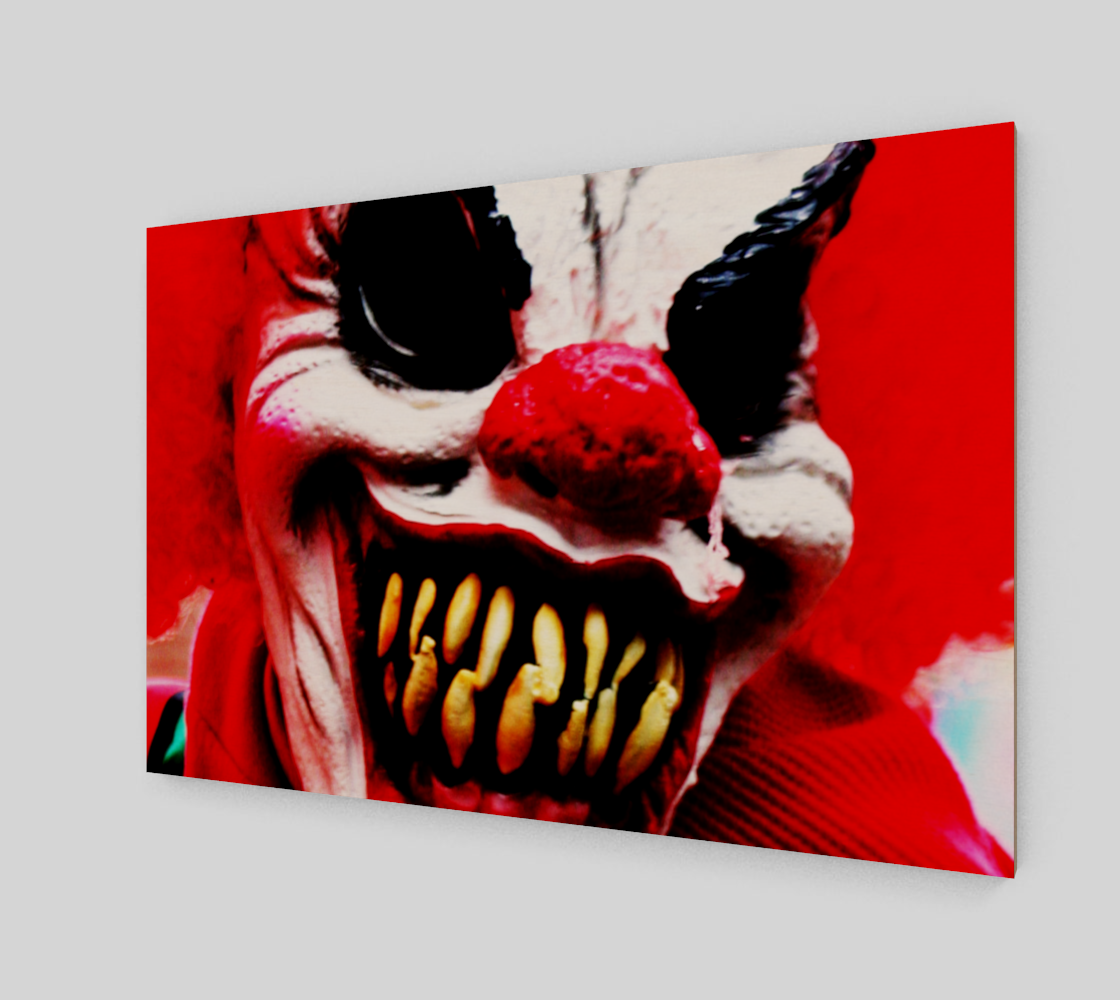 Aperçu de Clown 1 Wood Print #2