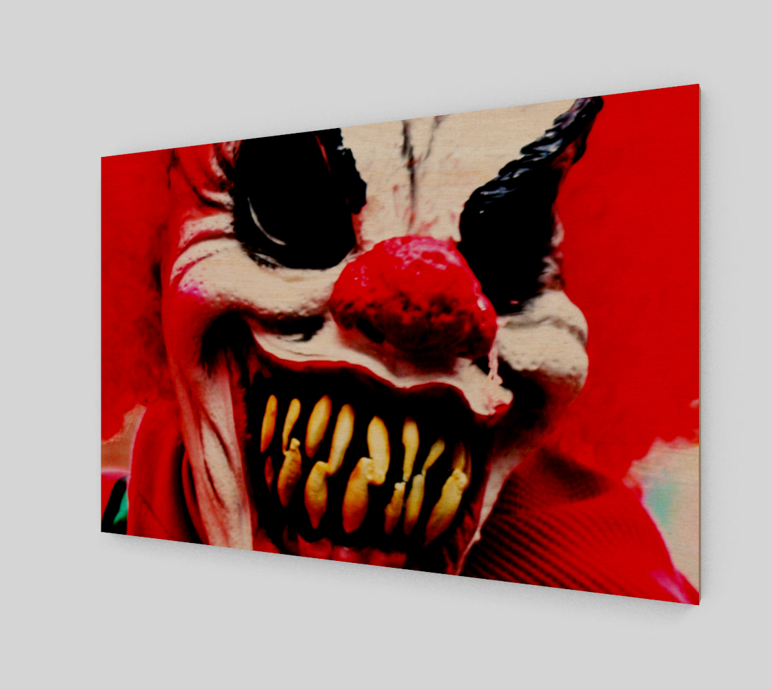 Aperçu de Clown 1 Wood Print #1
