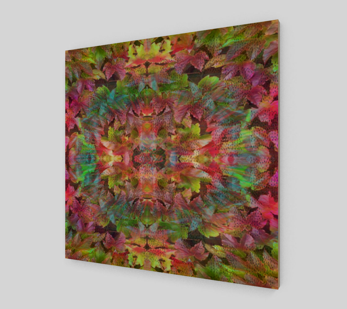 little people in leaves wallart preview #2