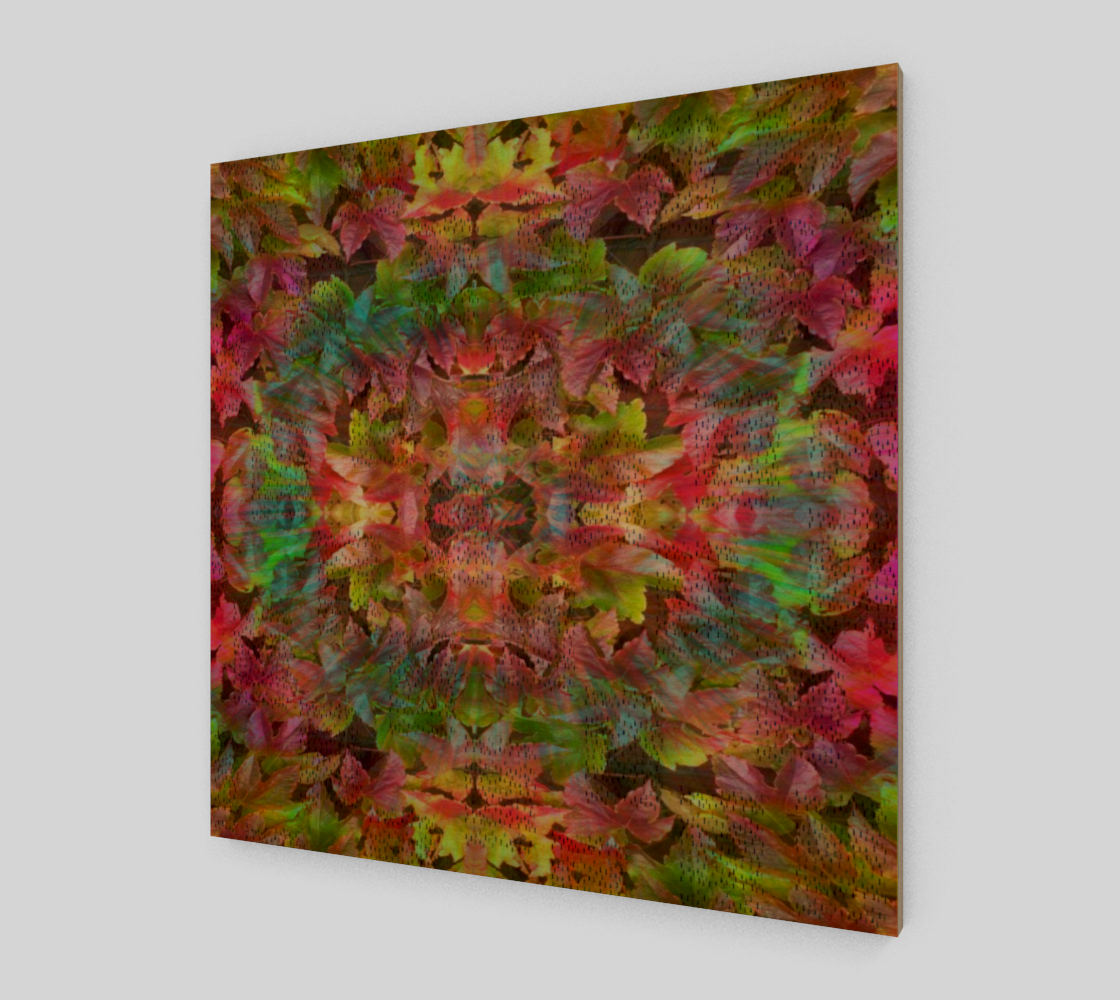 little people in leaves wallart preview #1