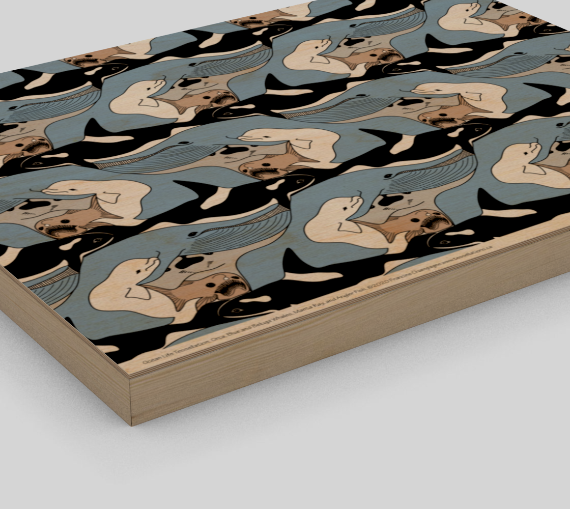 Ocean Life Tessellation by Francine Champagne preview #3