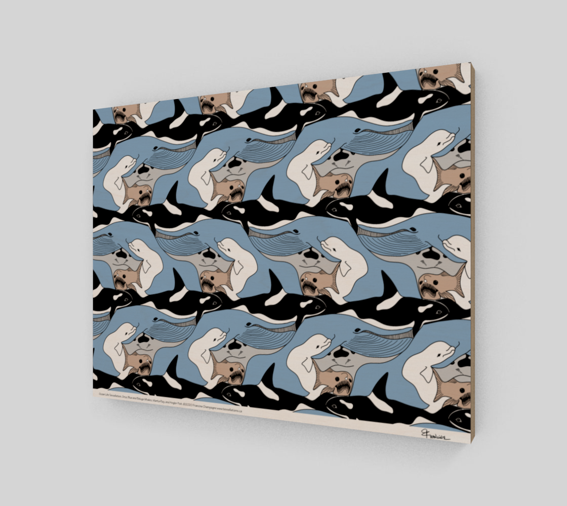 Ocean Life Tessellation by Francine Champagne preview #2