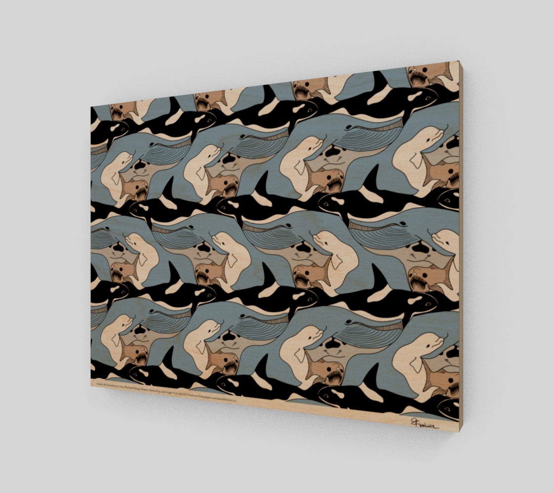 Ocean Life Tessellation by Francine Champagne preview #1