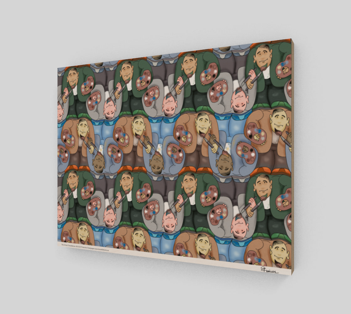 The Artist, a tessellation by Francine Champagne preview #2