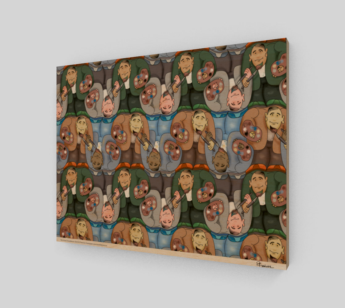 The Artist, a tessellation by Francine Champagne preview #1