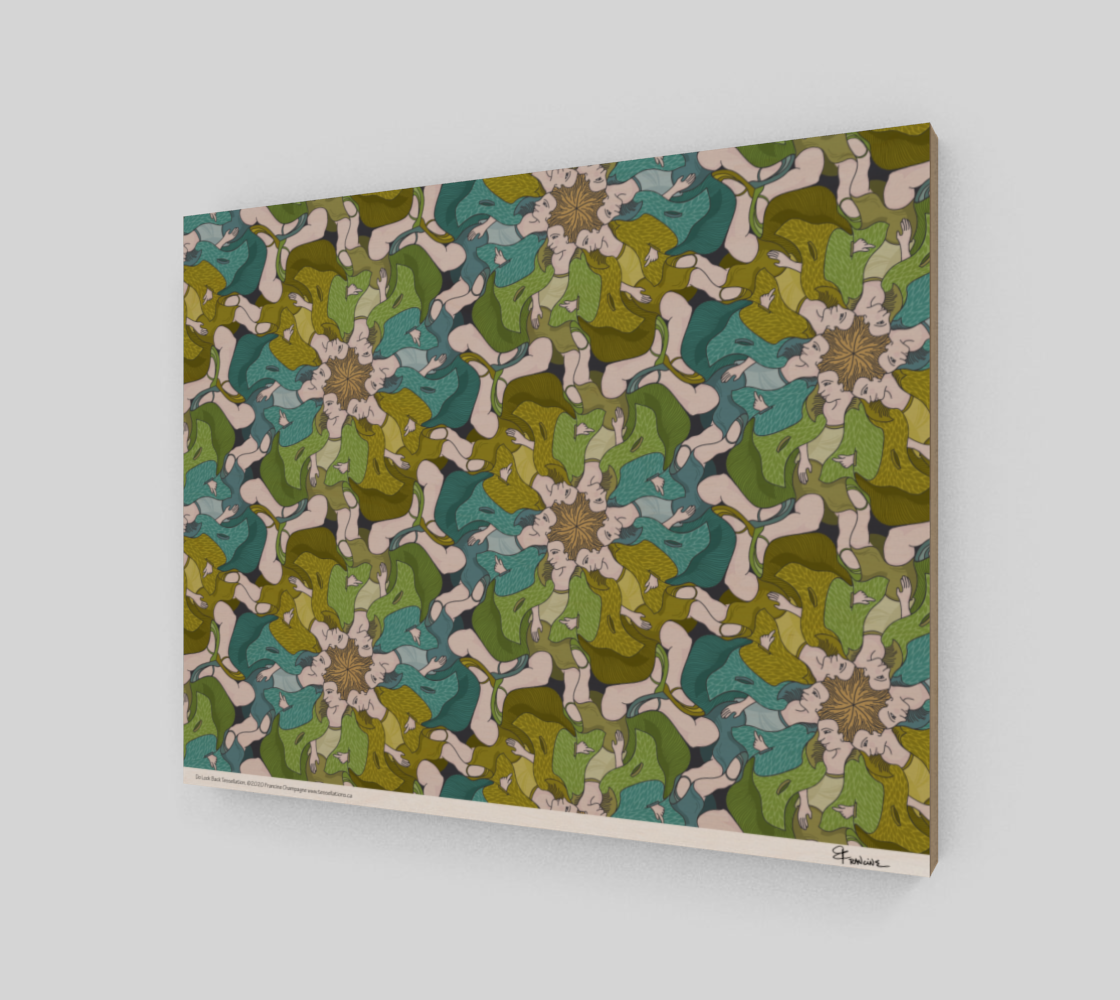 Do Look Back, a tessellation by Francine Champagne preview #2