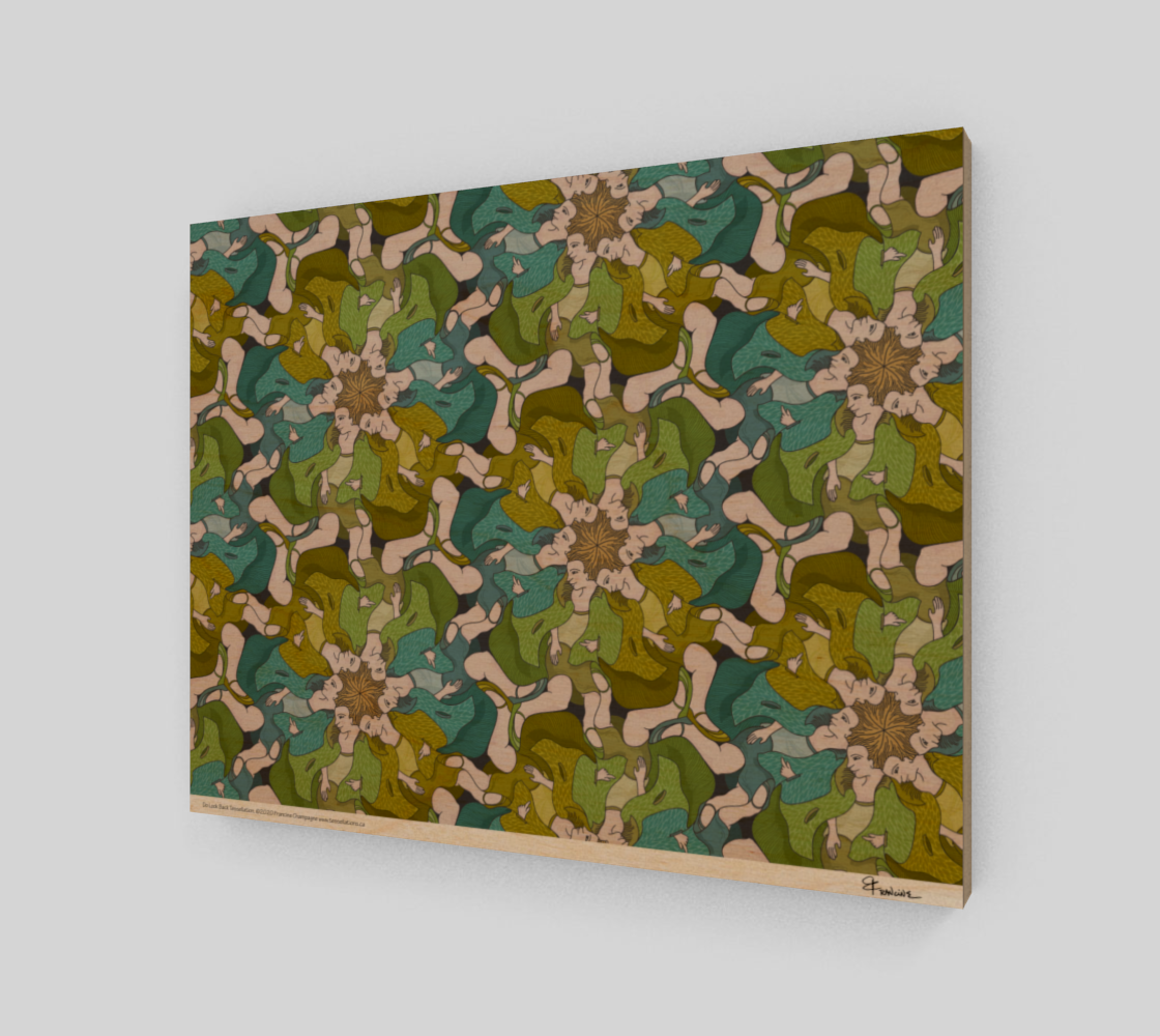 Do Look Back, a tessellation by Francine Champagne preview #1