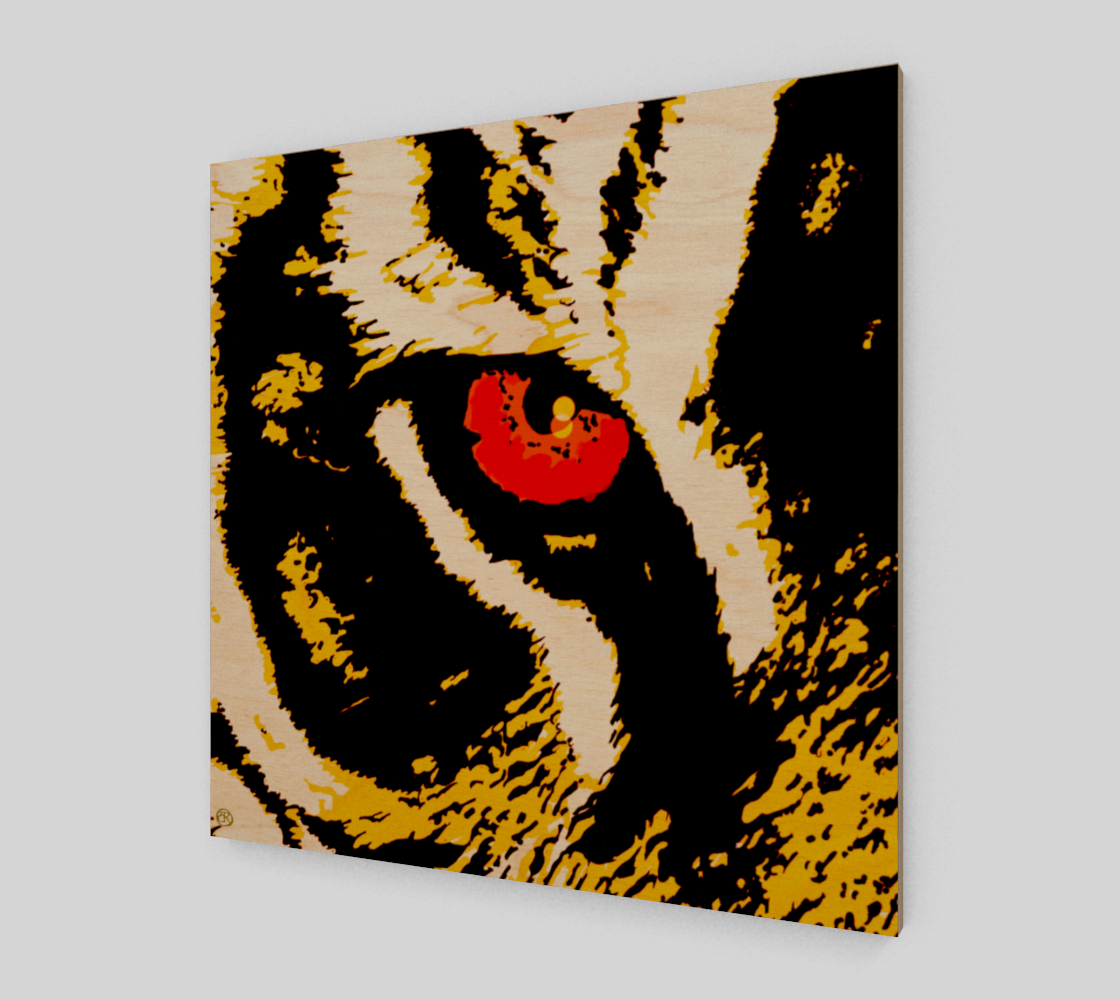 Aperçu de the tiger, close up graphic art
