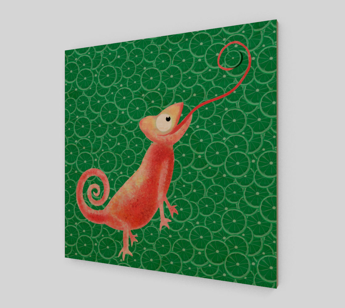 Wally the Chameleon Art Print preview #1