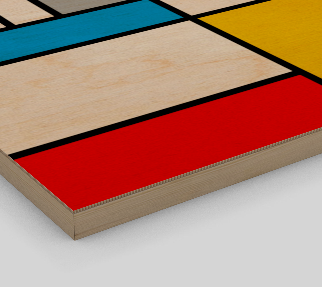 Mondrian Style Color Composition preview #3